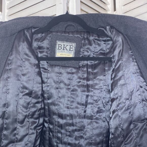 Buckle BKE Mens Wool Pea Coat Jacket - Picture 6 of 10